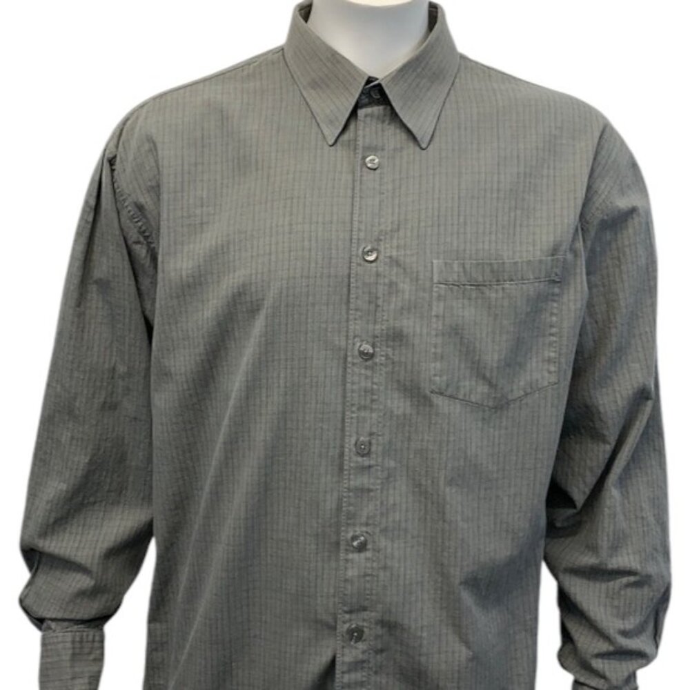 PERRY ELLIS PORTFOLIO Gray Shirt 17 1/2 34/35